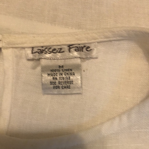 Beautifully simply white linen dress, shift size medium - Picture 5 of 5